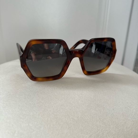 Celine Hexagon S131 Tortoise Shell Sunglasses - Picture 2 of 5